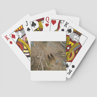 deer track playing cards