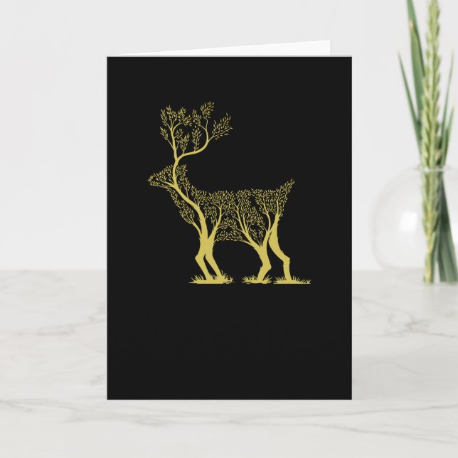Deer Tree Card (Front)