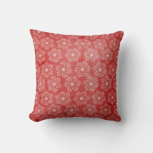 Deer Tree Stripes Snowflakes Holiday Pillow