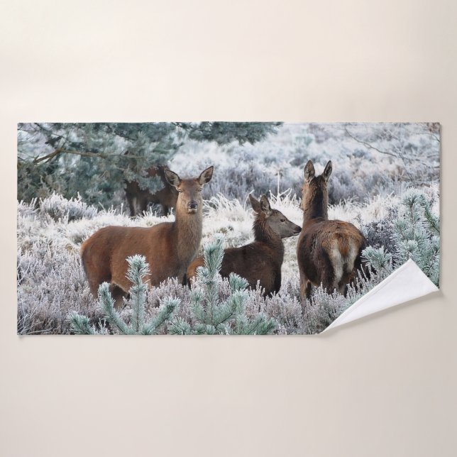 Deer Trio Bathroom Towel Set (Bath Towel)