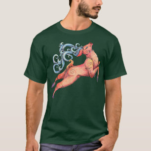 Deer Tshirt, Fairy Deer Art Tee, Deer Lover , Deer T-Shirt