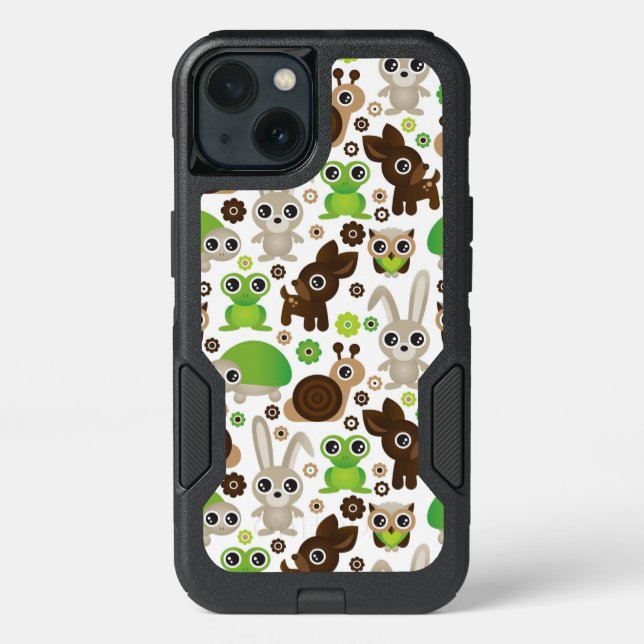 deer turtle bunny animal wallpaper otterbox iPhone case (Back)