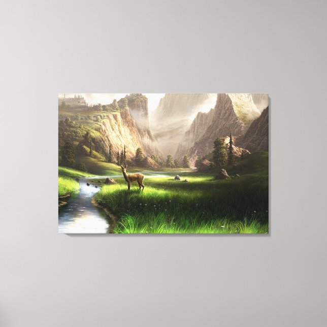 Deer Valley Canvas Print (Front)