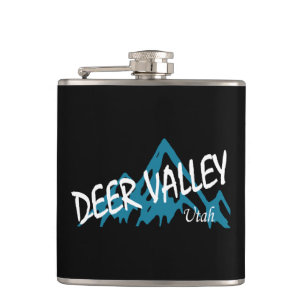 Deer Valley Mountains Hip Flask