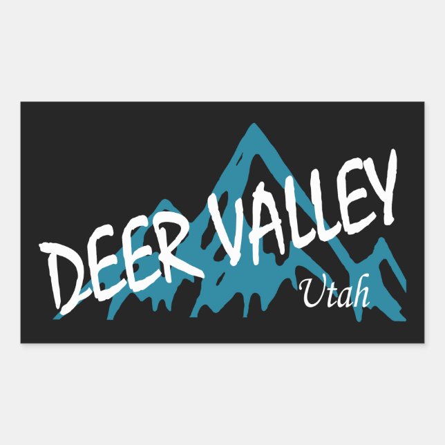 Deer Valley Mountains Sticker (Front)