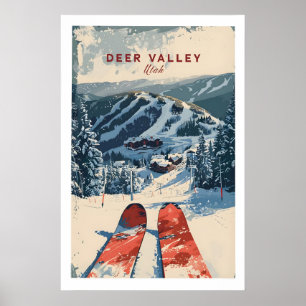 Deer Valley Ski Poster 1