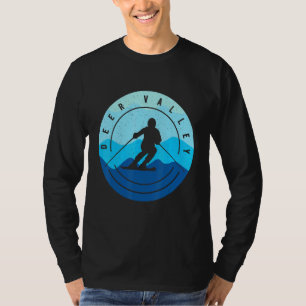 Deer Valley Ski Skiing Snowboard Skier Winter Snow T-Shirt
