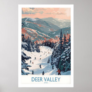 Deer Valley Travel Poster - Utah 1
