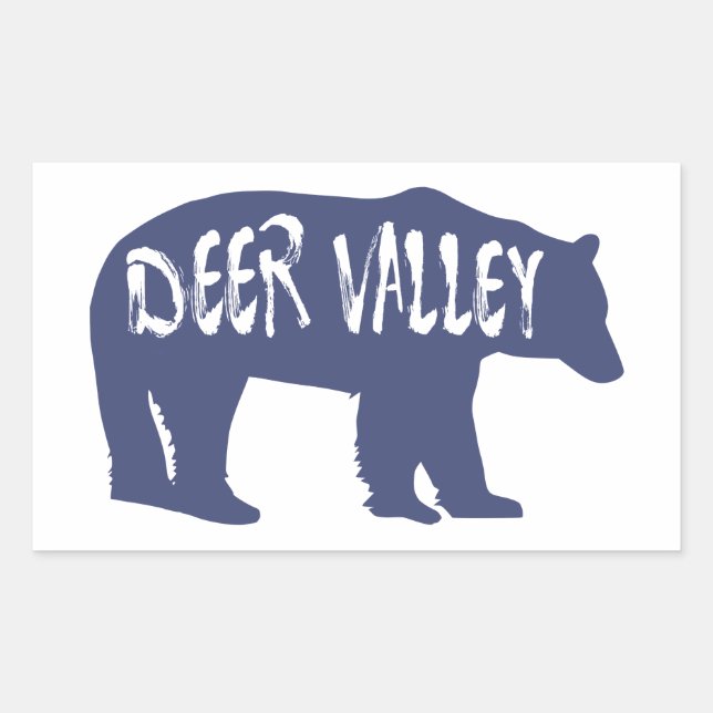 Deer Valley Utah Bear Sticker (Front)