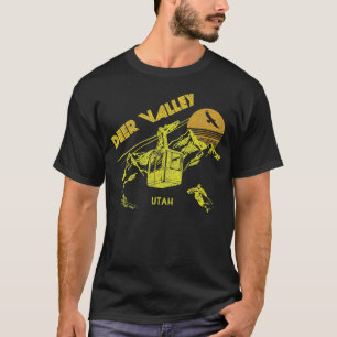 Deer Valley Utah  Retro Skiing  T-Shirt