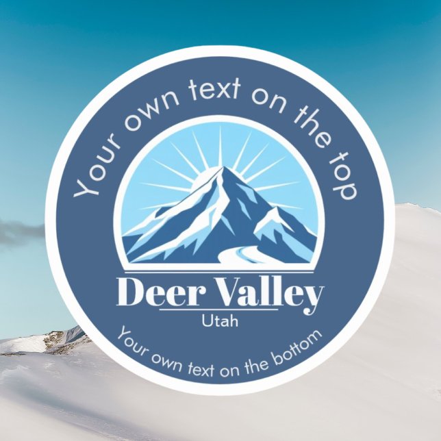 Deer Valley Utah ski area Vinyl Sticker (Creator Uploaded)