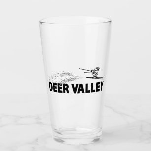 Deer Valley Utah Ski Jumper Glass