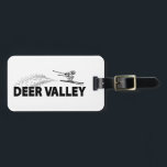 Deer Valley Utah Ski Jumper Luggage Tag<br><div class="desc">Located 36 miles east of Salt Lake City,  in Park City,  Utah,  Deer Valley is one of the best ski and snowboard resorts in America!</div>
