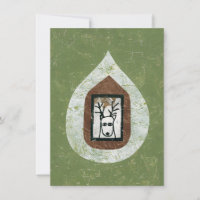 Deer Vous Attend Pour Quitter La Carte De Voeux