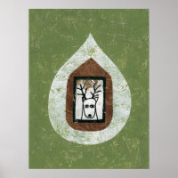 Deer Waiting For You To Leave Poster Wall Art