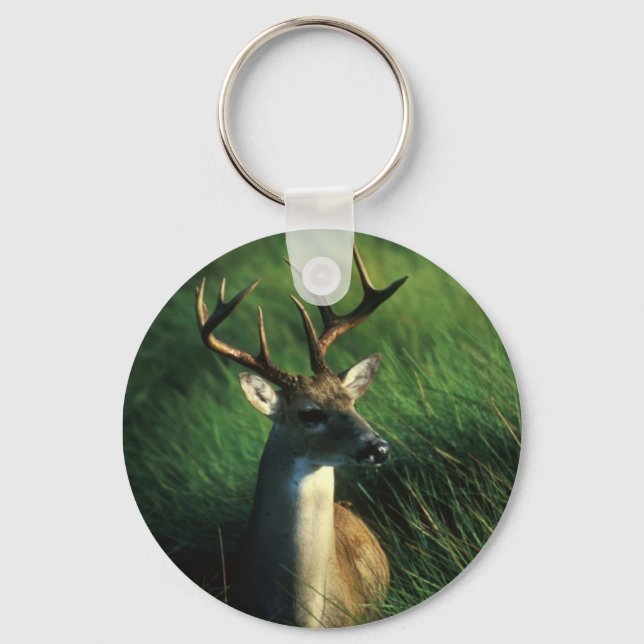 Deer / White Tailed Buck Keychain (Front)