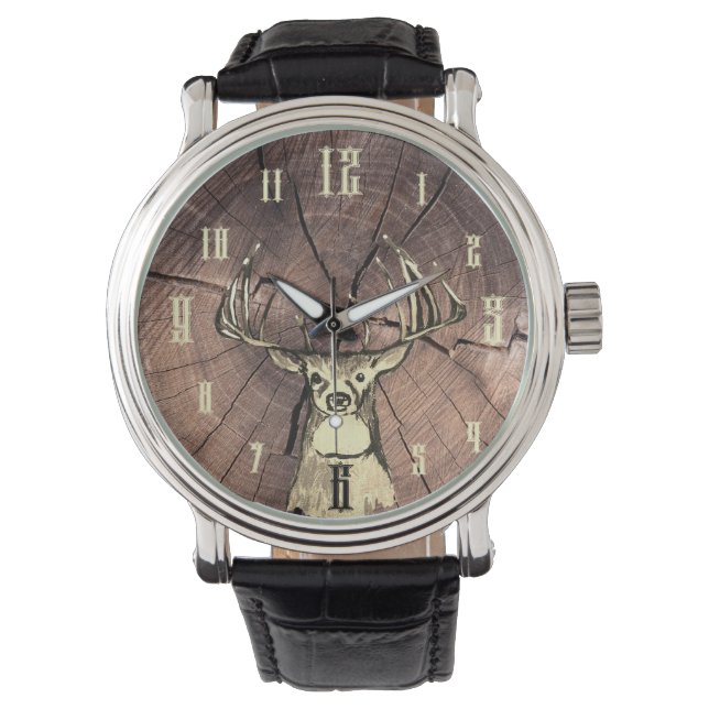 Deer Wildlife Whitetail Gift Watch (Front)
