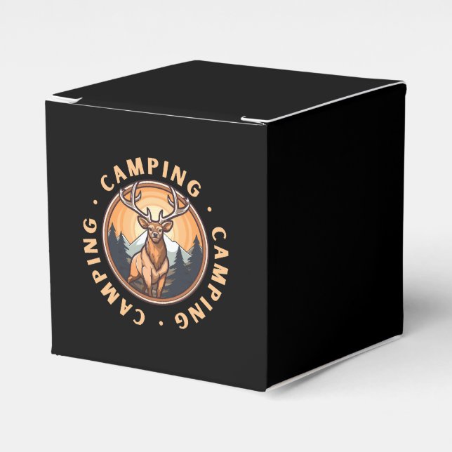 Deer - Wildness - Camping Favor Box (Front Side)