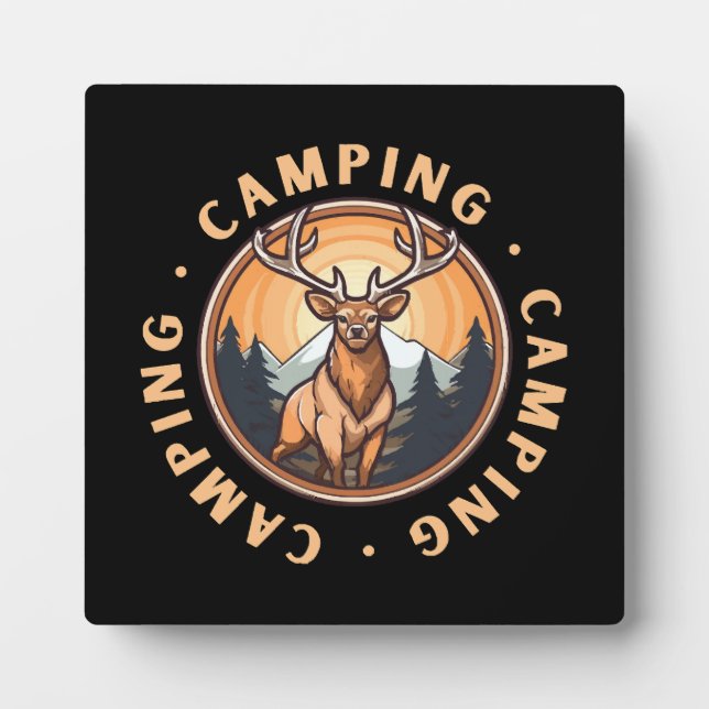 Deer - Wildness - Camping Plaque (Front)