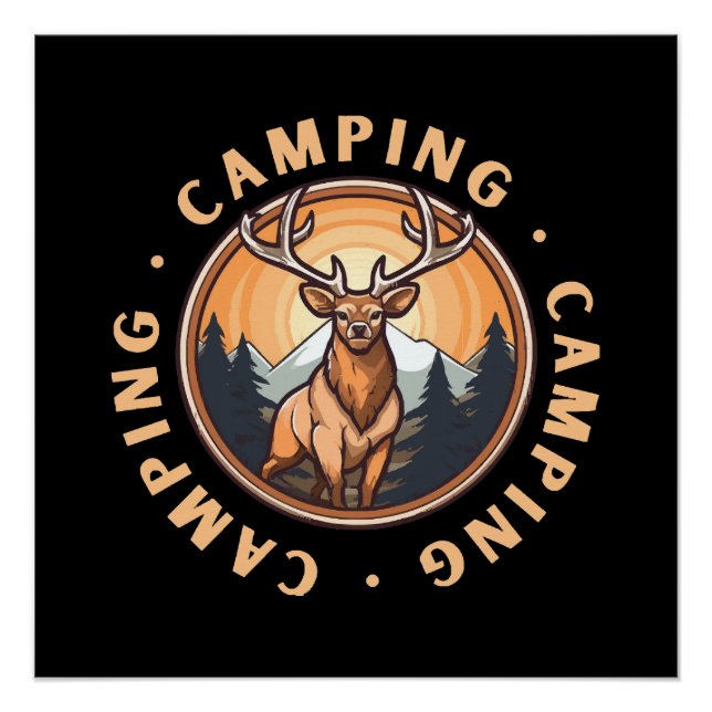 Deer - Wildness - Camping Poster (Front)