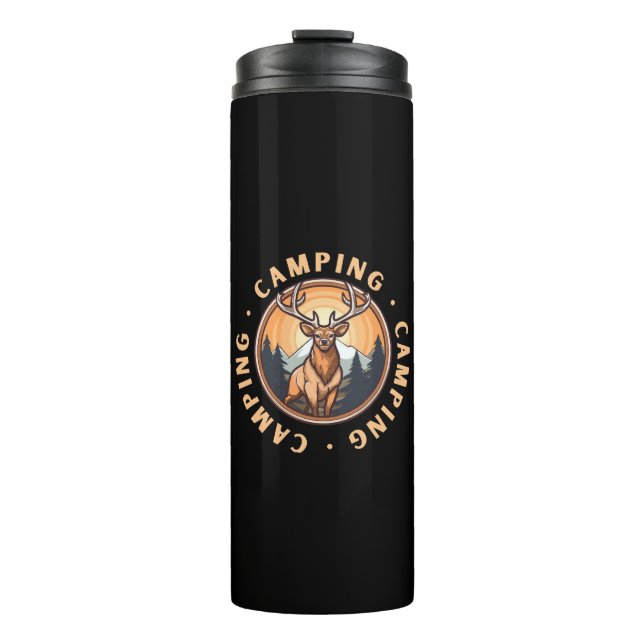 Deer - Wildness - Camping Thermal Tumbler (Front)