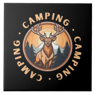 Deer - Wildness - Camping Tile