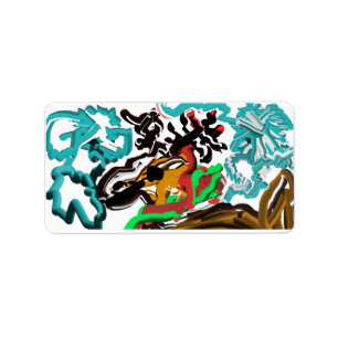 Deer winter label