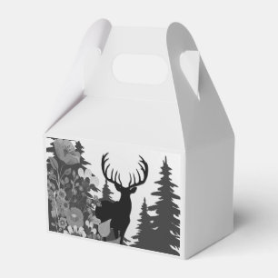 Deer with Big Rack Out of Forest Favor Box