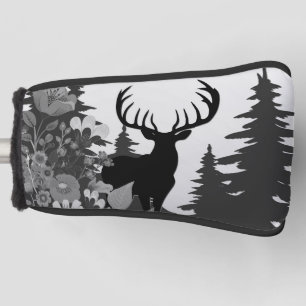Deer with Big Rack Out of Forest Golf Head Cover