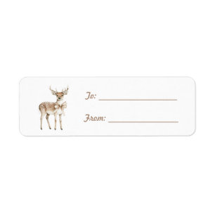 Deer with Bow Christmas 
