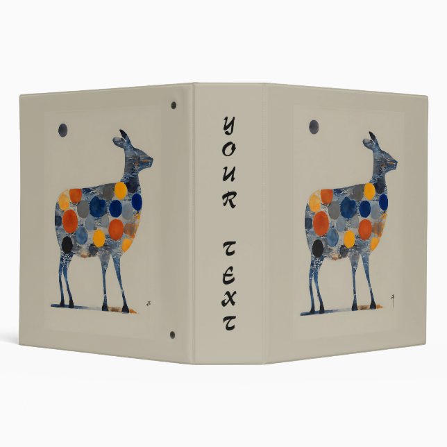 Deer with Coloured Circles Binder (Background)