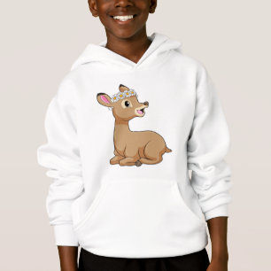 Deer with Daisy Flower