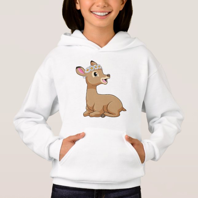 Deer with Daisy Flower (Front)