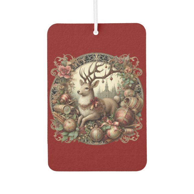 Deer with decoration air freshener (Front)
