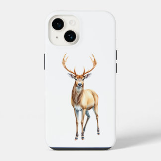 deer with magnificent antlers iPhone 14 case