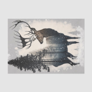 Deer with Trees Tissue Paper