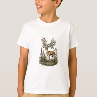 Deer with Wildflower  T-Shirt