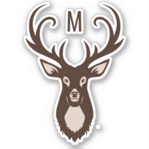 Deer with Your Monogram