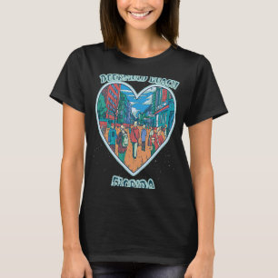 Deerfield Beach In Florida Travel Souvenir Heart T-Shirt