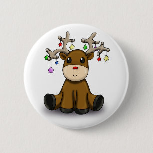 Deers 2 Inch Round Button