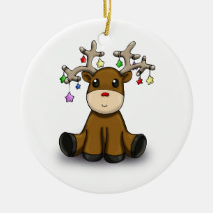 Deers Ceramic Ornament