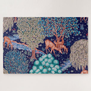 Deers in The Forest, William Morris Jigsaw Puzzle