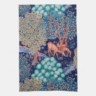 Deers in The Forest, William Morris Kitchen Towel