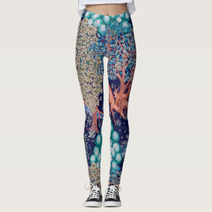 Deers in The Forest, William Morris Leggings