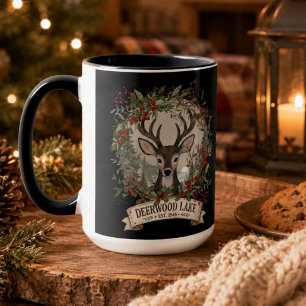 Deerwood Lake Rustic Woodland Christmas Deer Mug