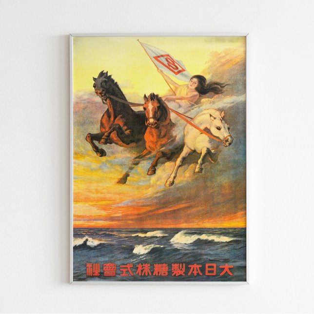 Déesse à cheval Poster japonais Vintage (Créateur téléchargé)