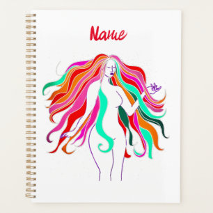 Déesse aux cheveux longs multicolores Thunder_Cove