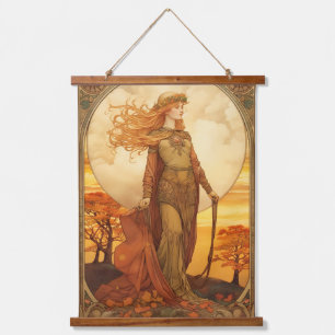 Déesse celtique Mur Brigide Accroché Tapisserie