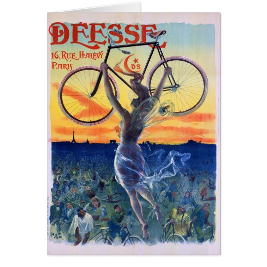 Déesse Cycles 1898 Vintage Advertising Poster Card