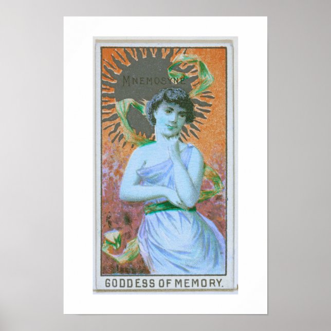 Déesse de la mémoire, Mnemosyne, Poster Print (Devant)